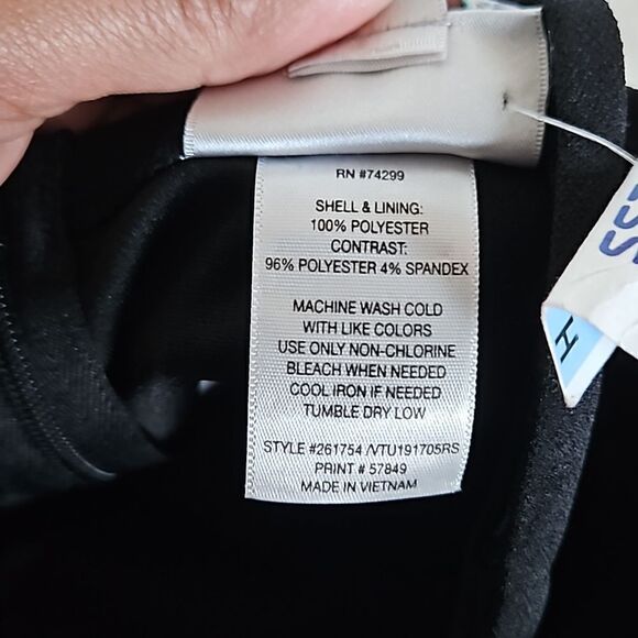 Sweet Storm Women's Floral Spaghetti Straps Maxi Dress Black/Purple Small - Picture 6 of 16